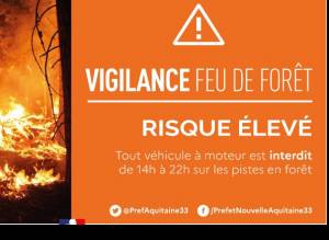Vigilance orange risques feux forêt