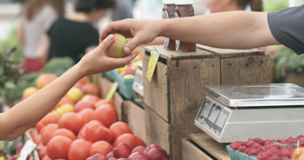 Marché retour côté Margaux