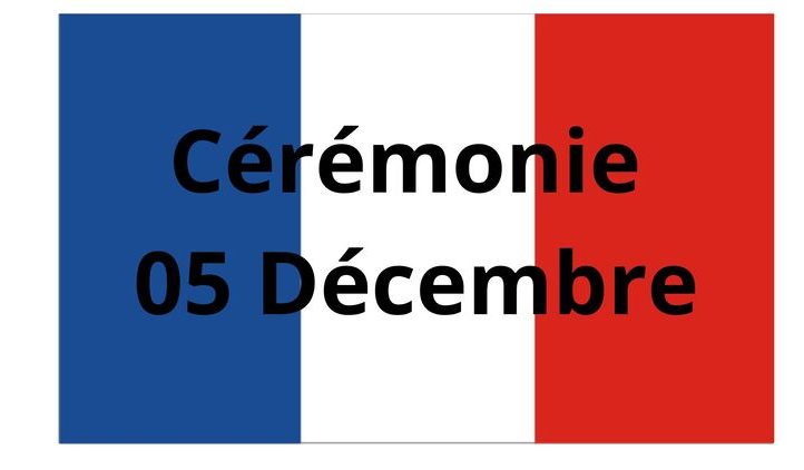 Cérémonie du 05/12/2023