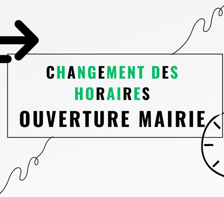 Nouveaux horaires Mairie -ouverture Mercredi matin
