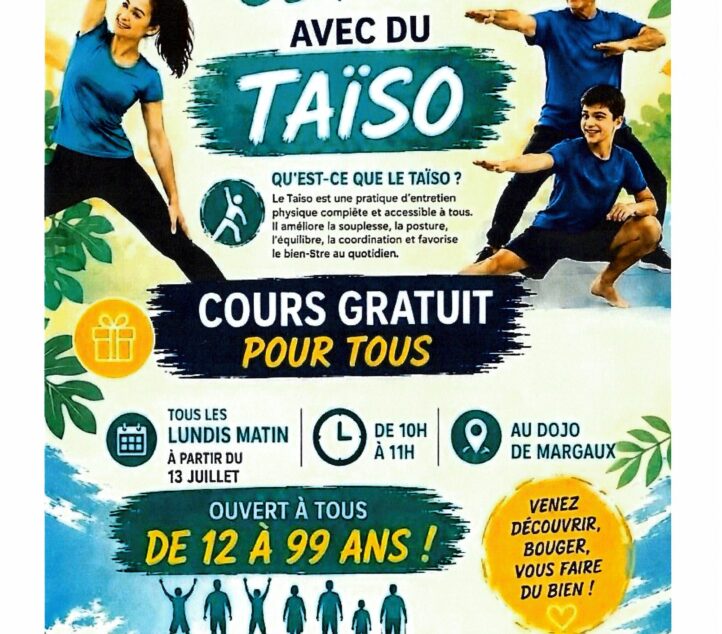 Cours gratuits de Taïso
